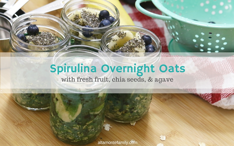 Spirulina Overnight Oats Altamonte Family