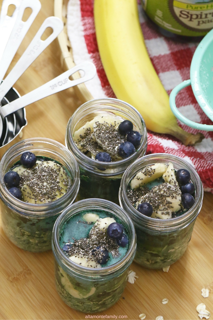 Spirulina Overnight Oats Recipe