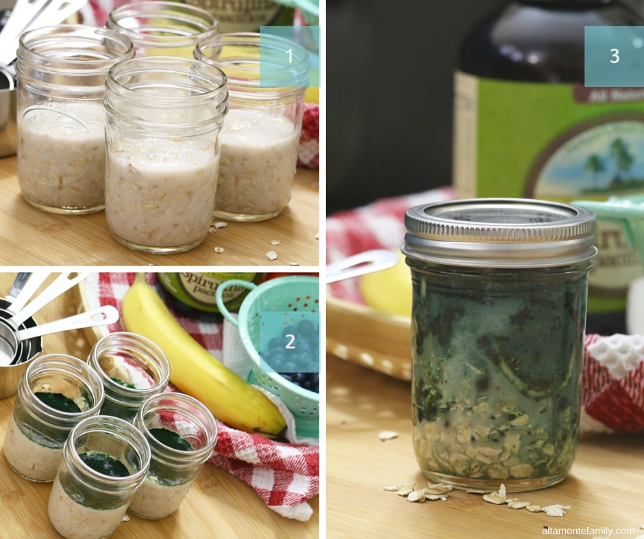 Spirulina Overnight Oats Recipe