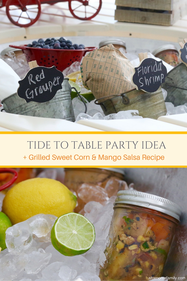 Tide To Table Party Ideas - Seafood Foil Packets - Tropical Salsa Recipe