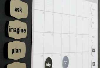 College Dorm Room Command Center Wall Calendar