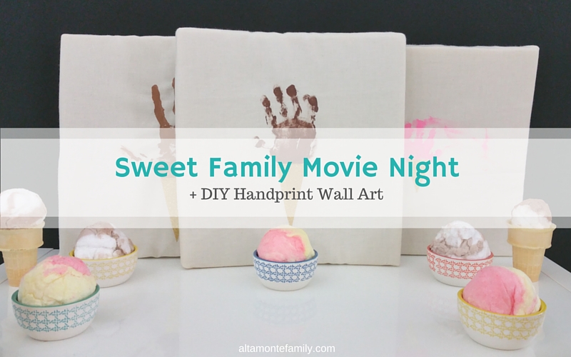 DIY Handprint Wall Art for Kids - Family Movie Night