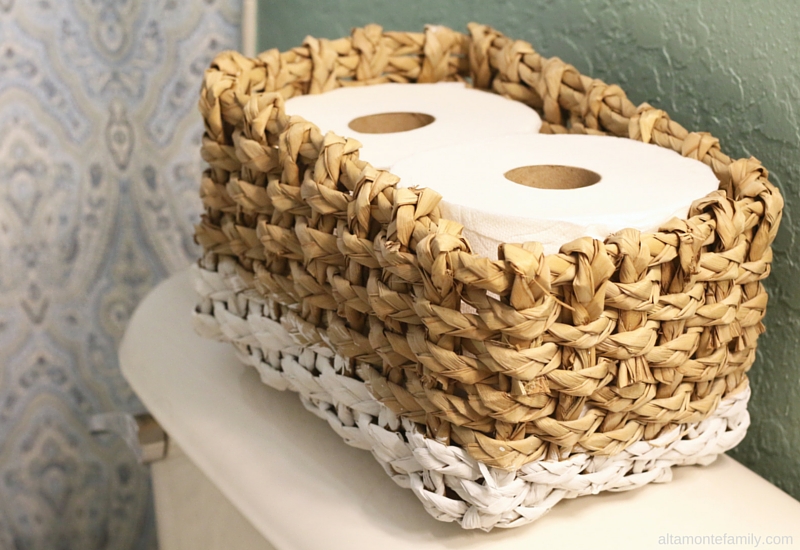 Milk Paint Project Ideas DIY Toilet Paper Storage Basket