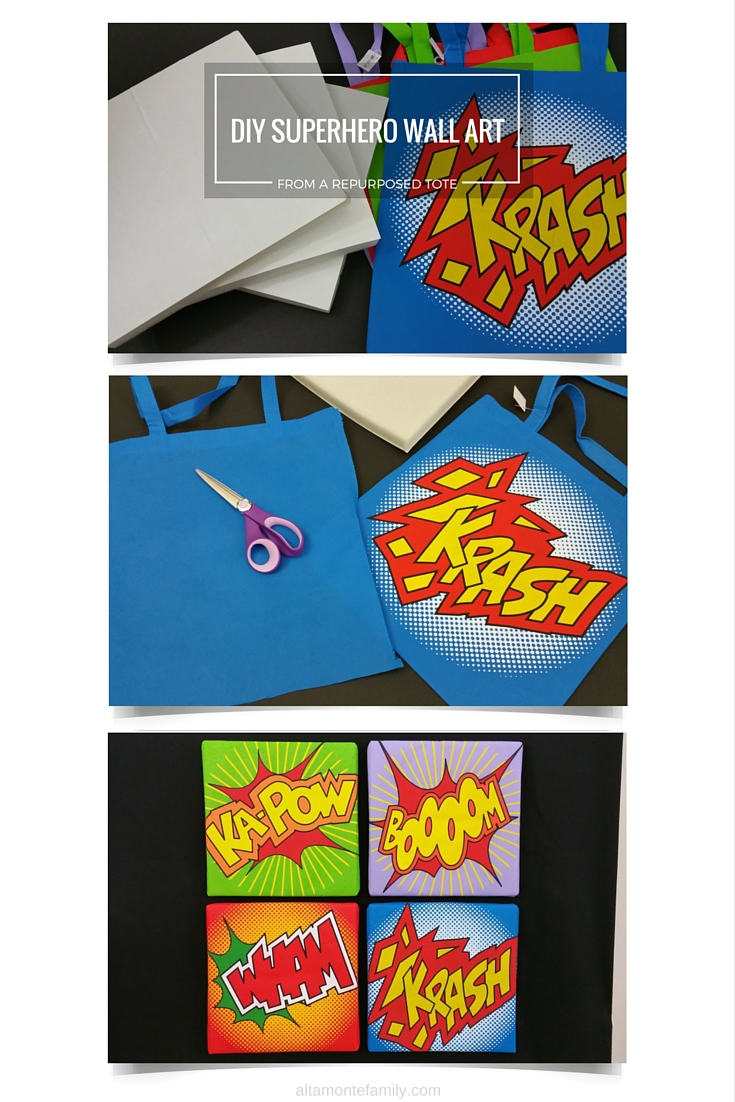 DIY Superhero Party Decorations - Wall Art