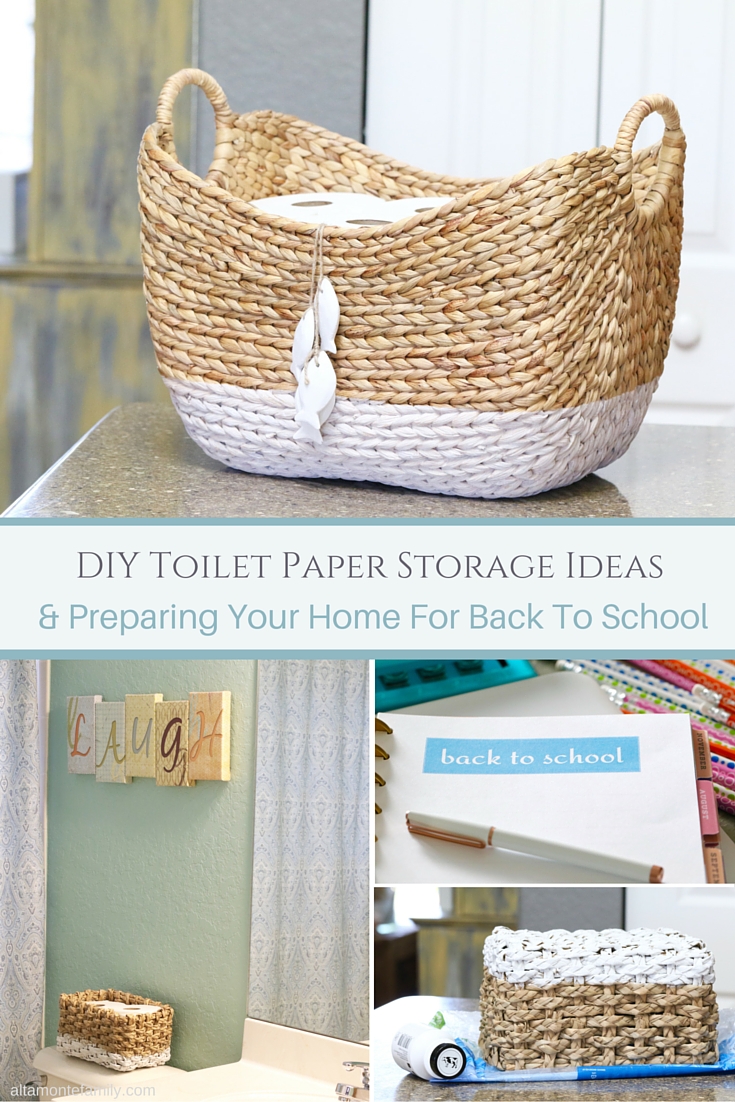 DIY Toilet Paper Storage - Preparing Your Home for Back To School