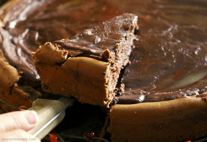 Fall Dessert Ideas - Layered Hazelnut Mocha Cheesecake Recipe