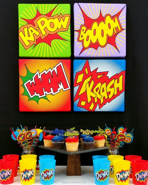 DIY Superhero Wall Decor | Altamonte Family