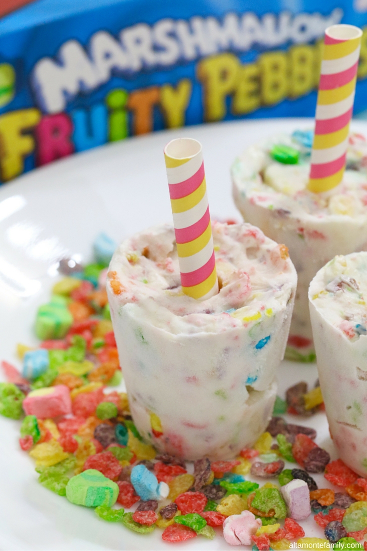 Fruity Pebble Recipe Rainbow Yogurt Banana Pops