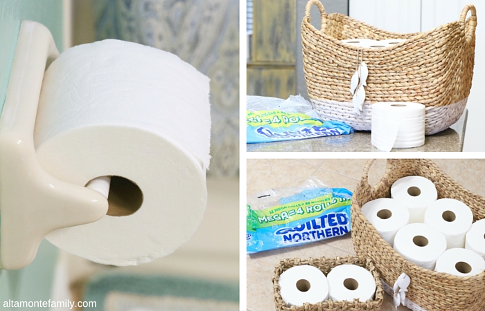 How To Organize Your Bathroom - Toilet Paper Storage