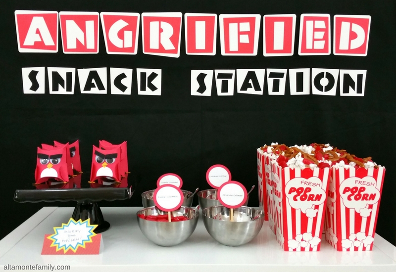 Angry Bird Party Ideas Angrified Snack Station