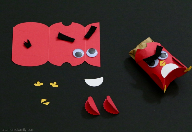 Angry Birds Treat Boxes Tutorial Using Pillow Box Punch Board