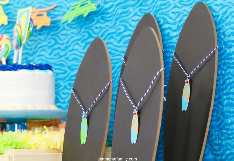 Cricut Explore Birthday Party Ideas - Kids Surfer Beach Theme