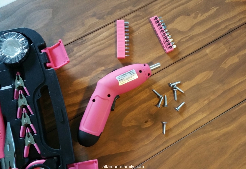 DIY Wooden Desk Using Pink Power Tools