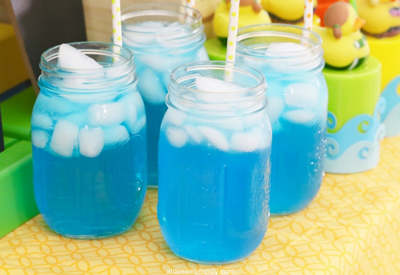 First Birthday Party Ideas for Boys - Surfer Beach Theme Drinks