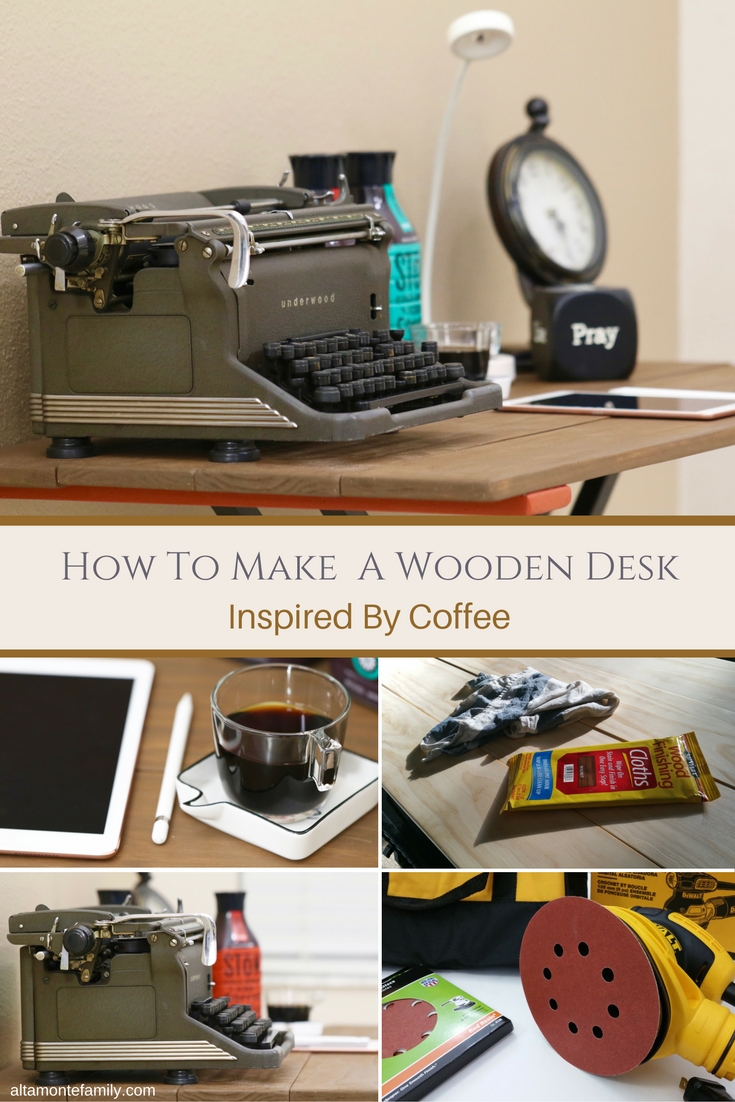 How To Make A Wooden Desk Inspired By Coffee