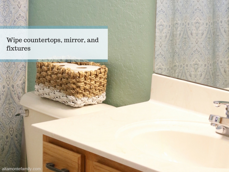 How To Speed Clean Guest Bathroom - Hostess Tips