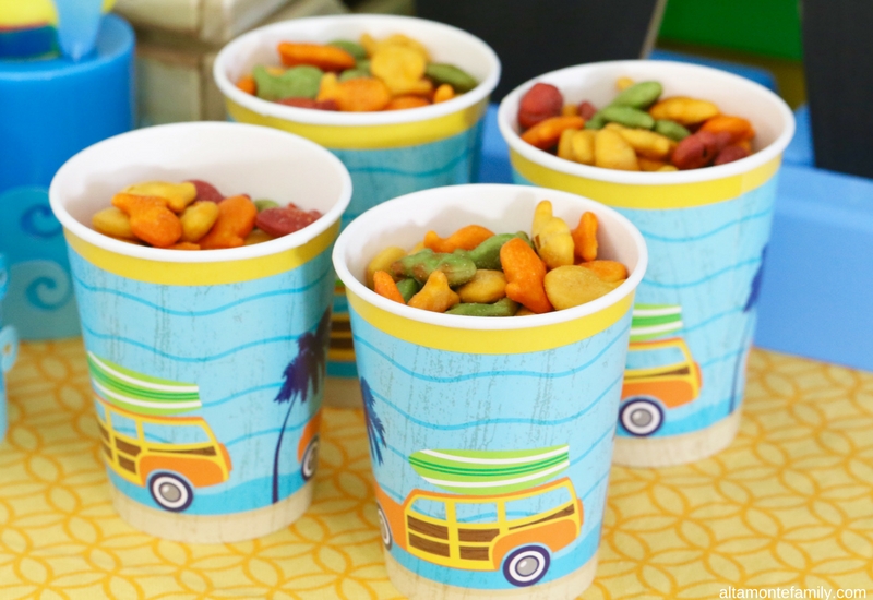 Surfer Birthday Party Snack Ideas - Surfer Beach Theme