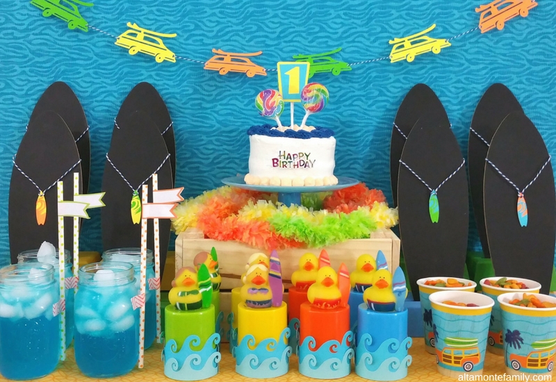 Surfs Up Birthday Party Ideas - Beach or Pool Party