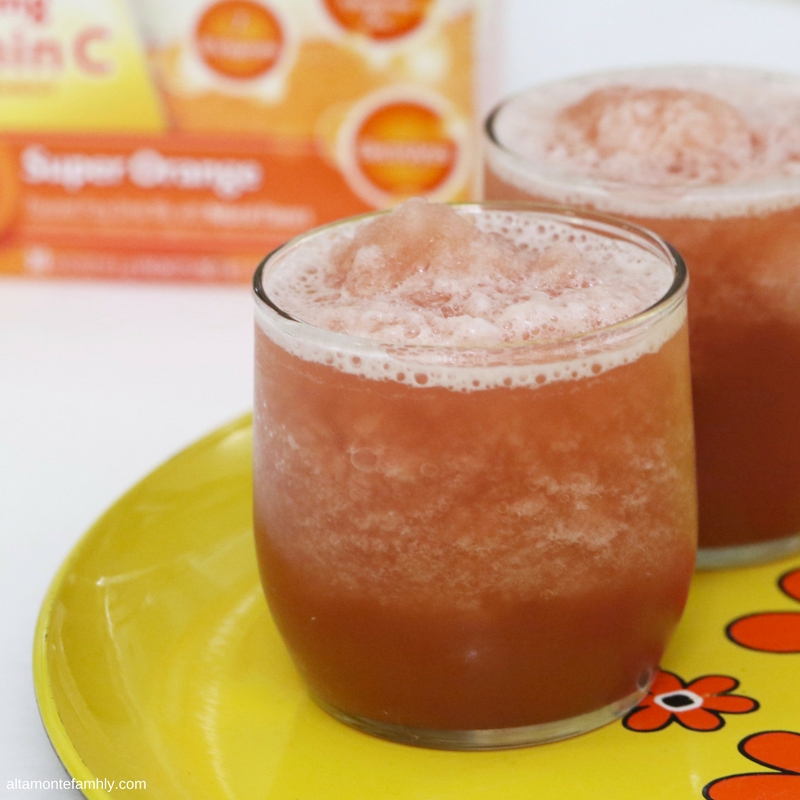 Cranberry Orange Slush Recipe made with Emergen-C