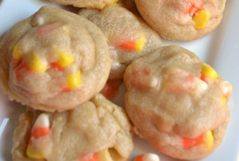 Soft Batch Candy Corn Cookies - #CookieSwappinGood 2016 - Southern Made Simple