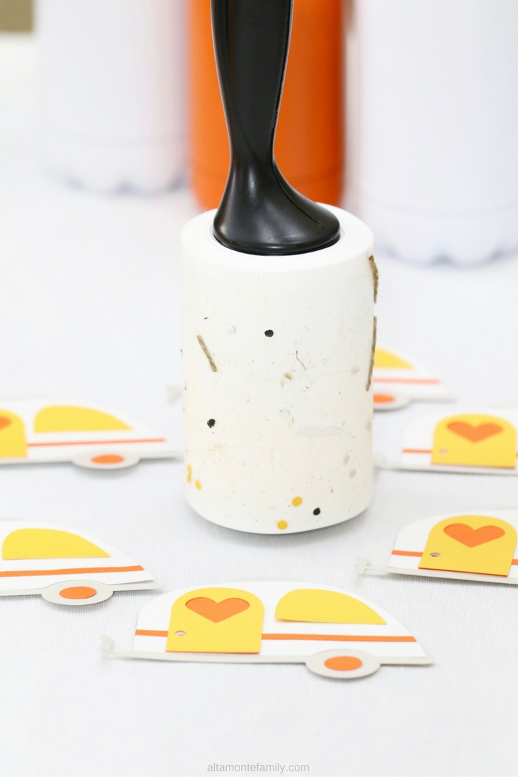 How To Clean Papercrafts and Small Scraps with Lint Roller