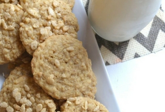Oatmeal Rice Crisp Cookies by Southern Made Simple for #CookieSwappinGood 2016