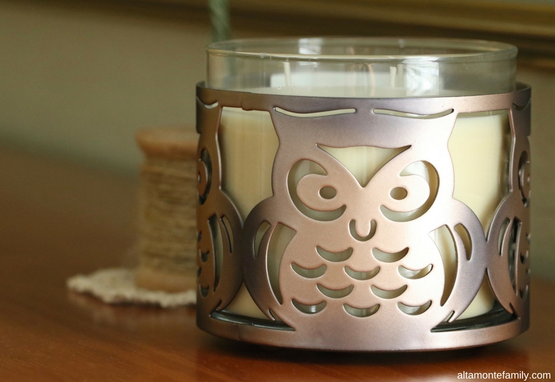 Owl Candle Holder - Fall Decorating Ideas