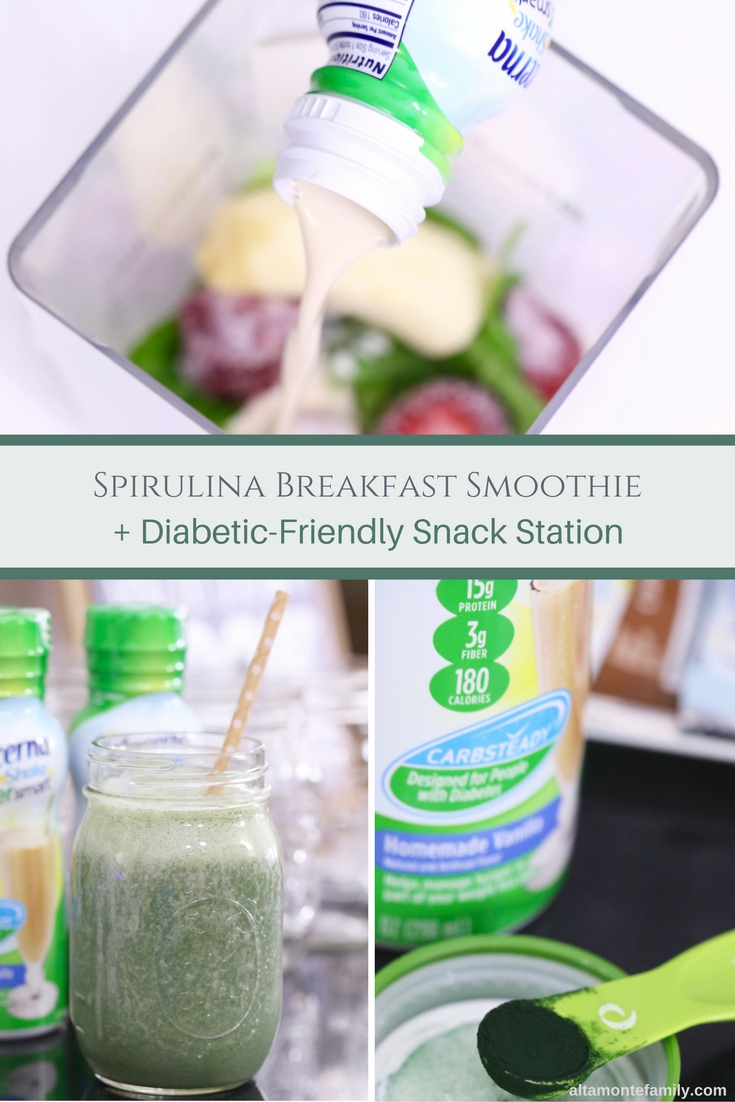 Spirulina Breakfast Smoothie Recipe - Diabetic Friendly