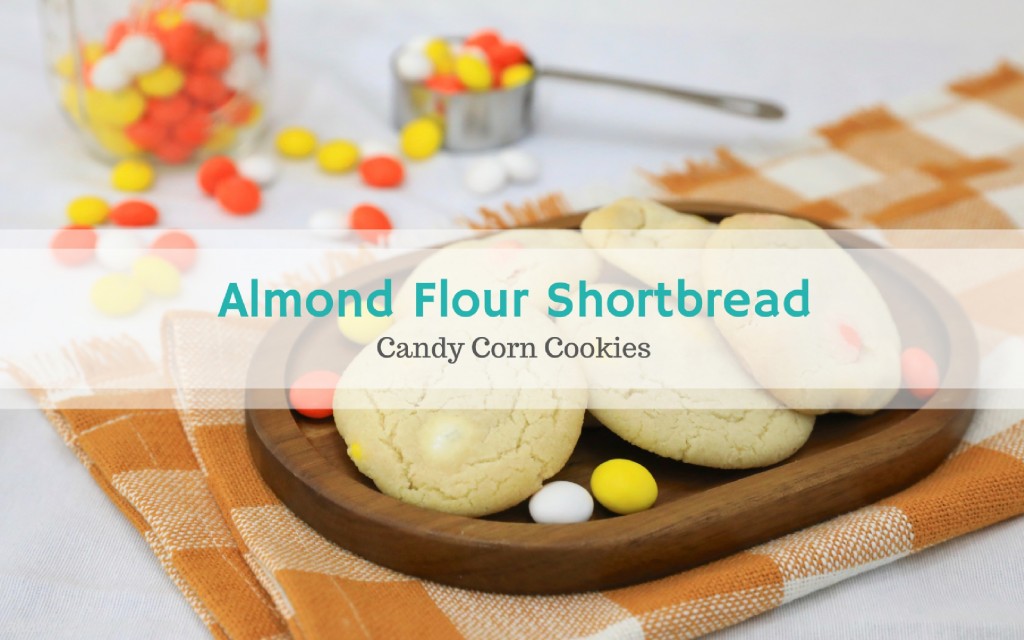 Almond Flour Shortbread Candy Corn Cookies {GlutenFree}