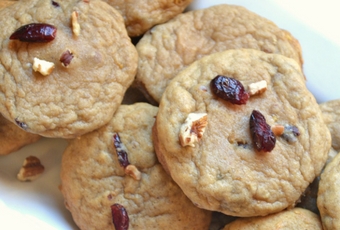 Banana Nut Cranberry Cookies by Southern Made Simple for #CookieSwappinGood 2016