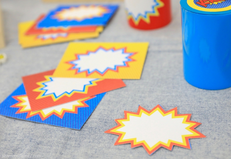 DIY Superhero Party Favor and Gift Ideas - Back To School