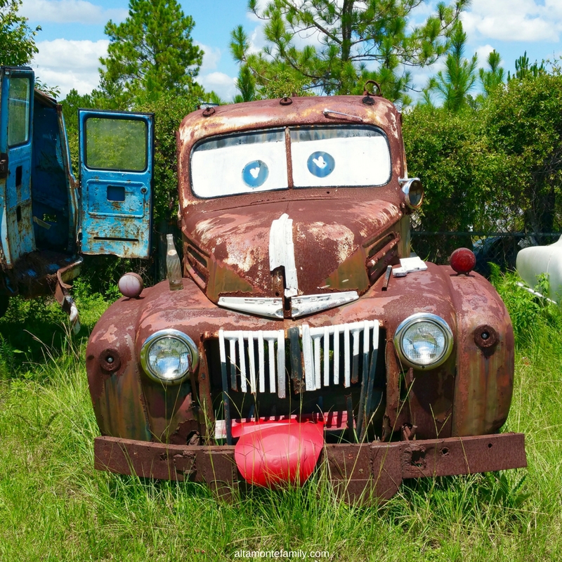 Vintage Truck in Junk Yard in Waycross Georgia