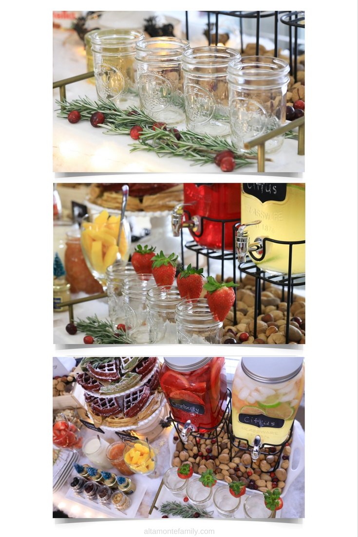 Christmas Brunch Holiday Party Beverage and Decoration Ideas