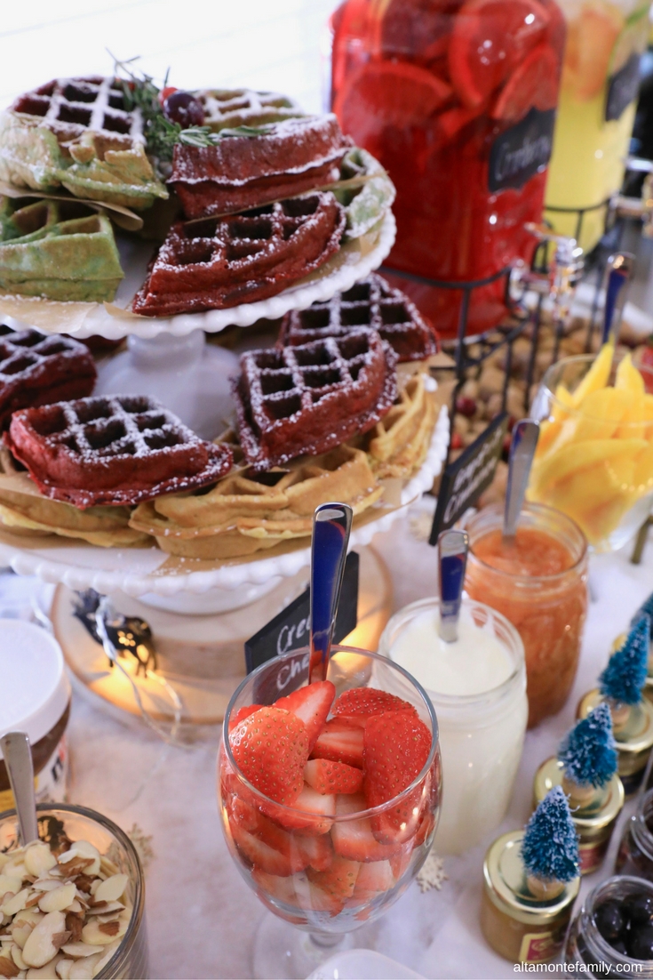 Waffle Bar Ideas Christmas Party Holiday Brunch