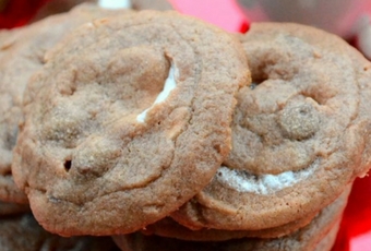 Hot Chocolate Marshmallow Cookies by Southern Made Simple for #CookieSwappinGood 2016