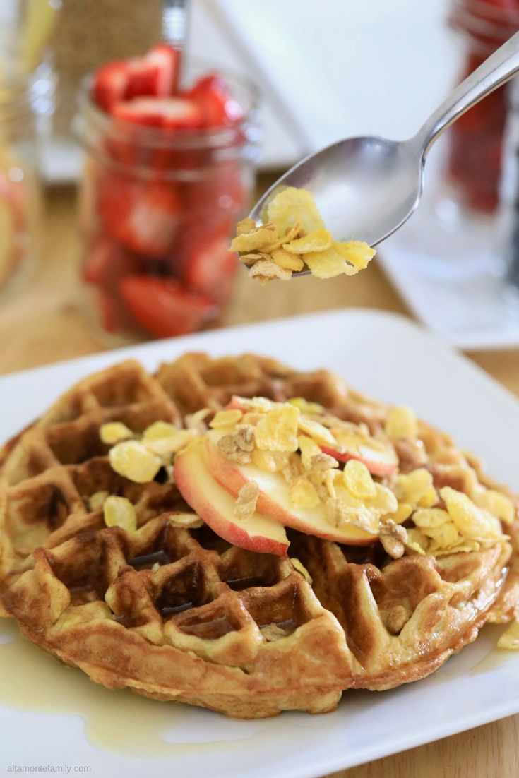 Honey Wheat Waffles Recipe Made With Breakfast Cereal