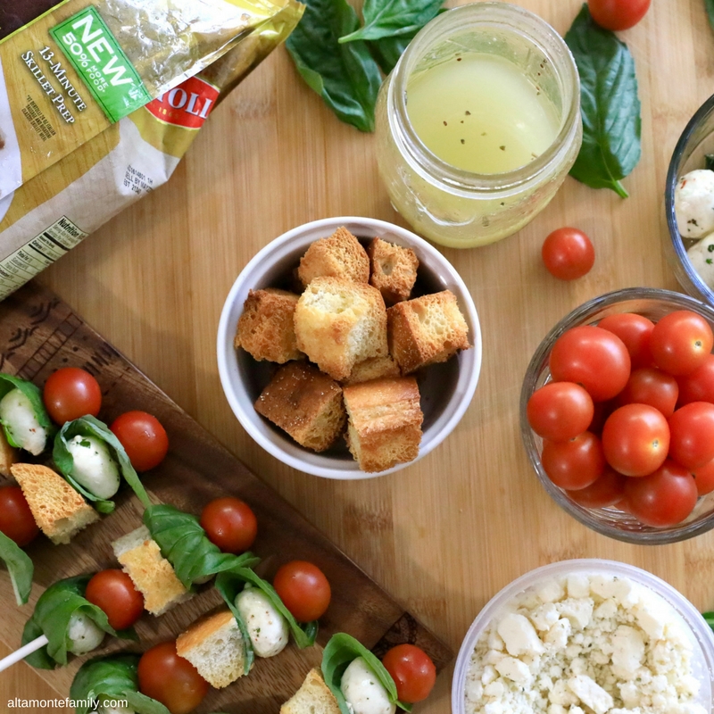 Panzanella Skewers Recipe - Easy Family Night Dinner Ideas