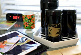 DIY Gift Idea For Coffee Lovers - Cricut Explore Transfer Vinyl - Coffee Storage Jar