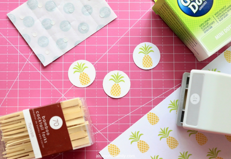Luau Party Decor and Food Ideas - DIY Food Picks - Pineapple Theme