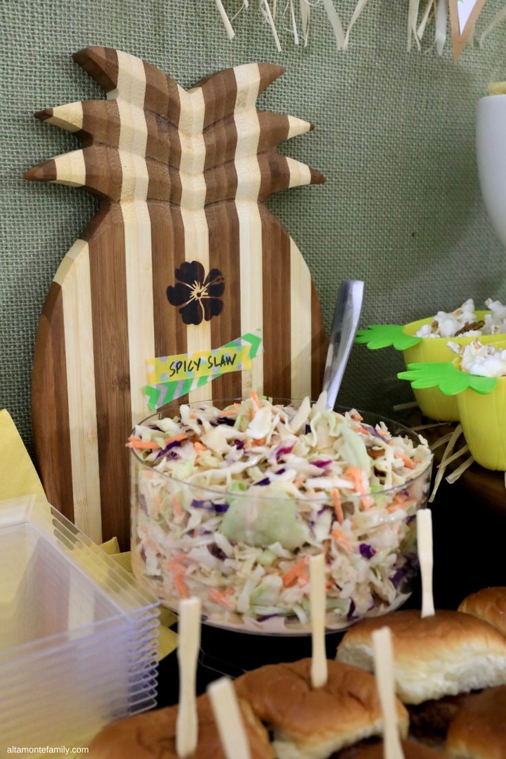 Luau Party Ideas - Hawaiian Food and Decor - Spicy Asian Slaw