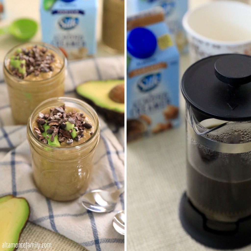 Dairy Free Breakfast Recipe - Avocado Chocolate Overnight Oats with Coffee