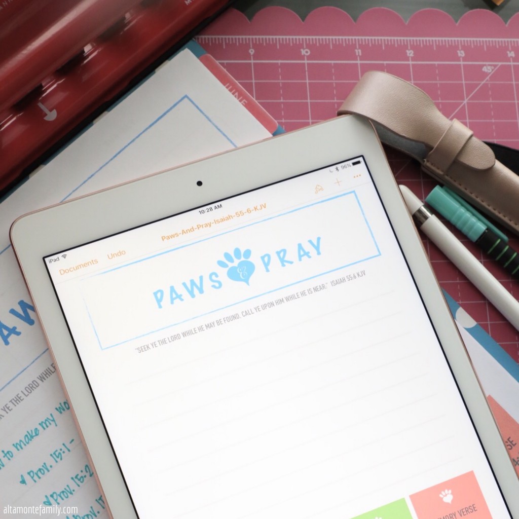 Free Printable Big Happy Planner Pages Devotion Worksheet for Pet Dog Cat Lovers