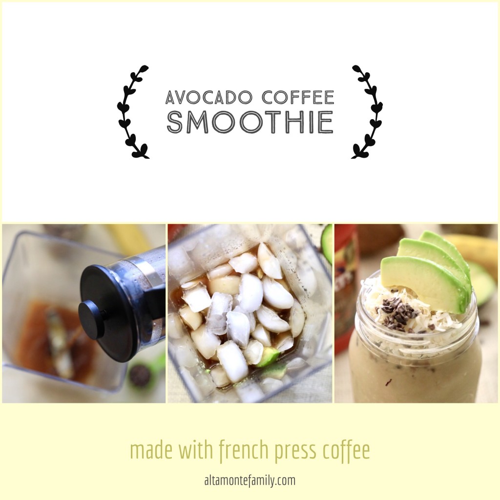 Avocado Coffee Smoothie {2 Ways} | Altamonte Family