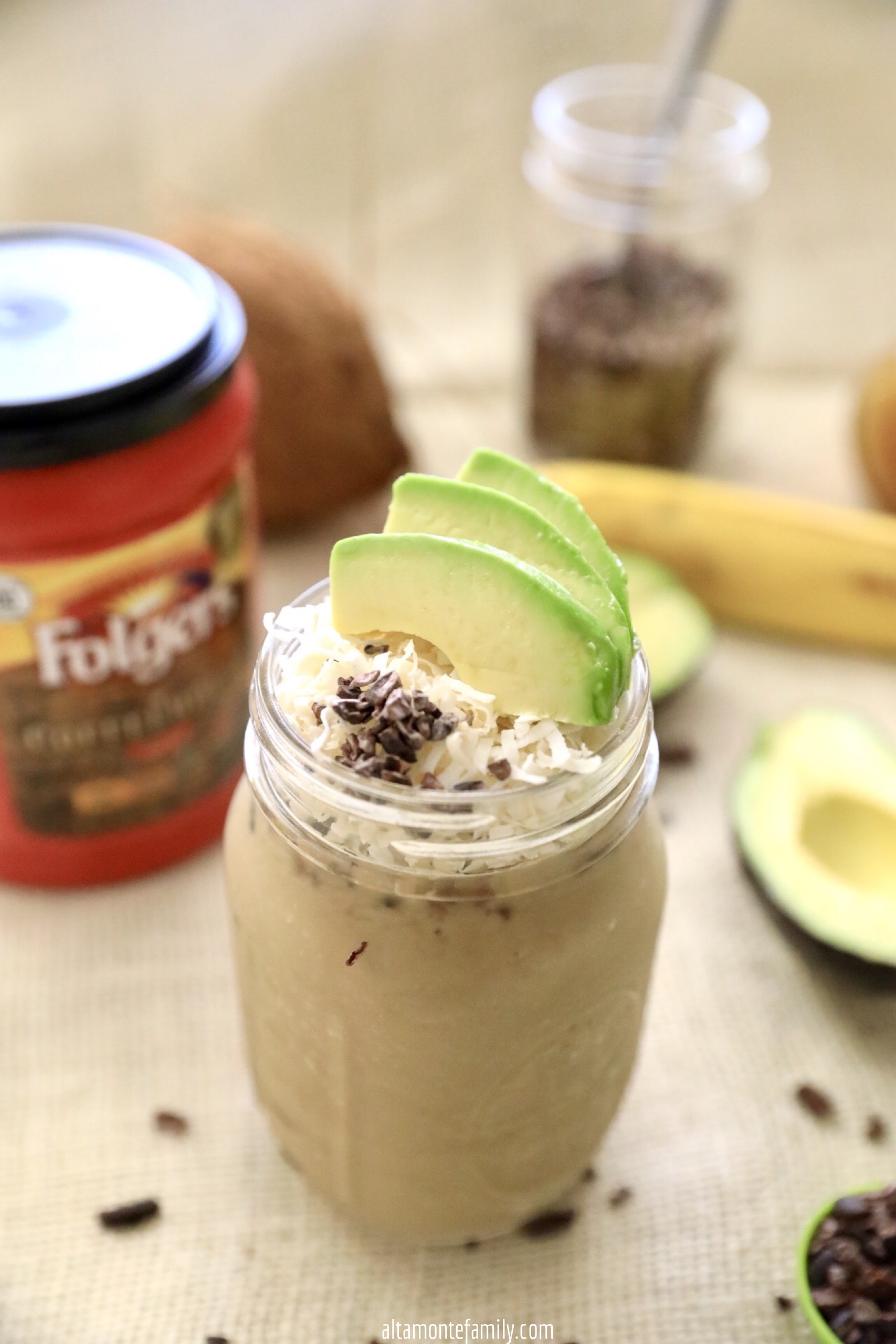 Avocado Coffee Smoothie {2 Ways} | Altamonte Family