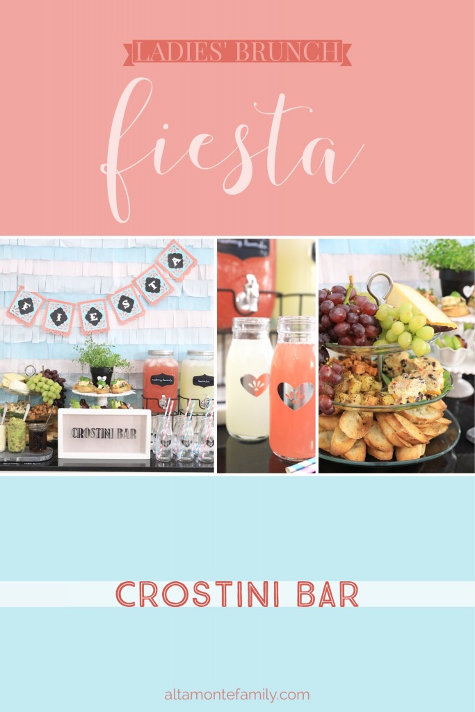 Fiesta Crostini Bar Ladies' Brunch Party Ideas - Mother's Day