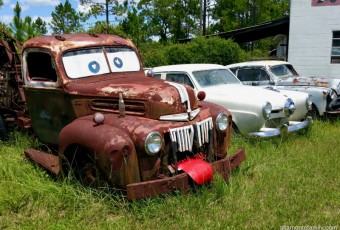 Rusty Tow Truck Junk Yard Georgia Road Trip