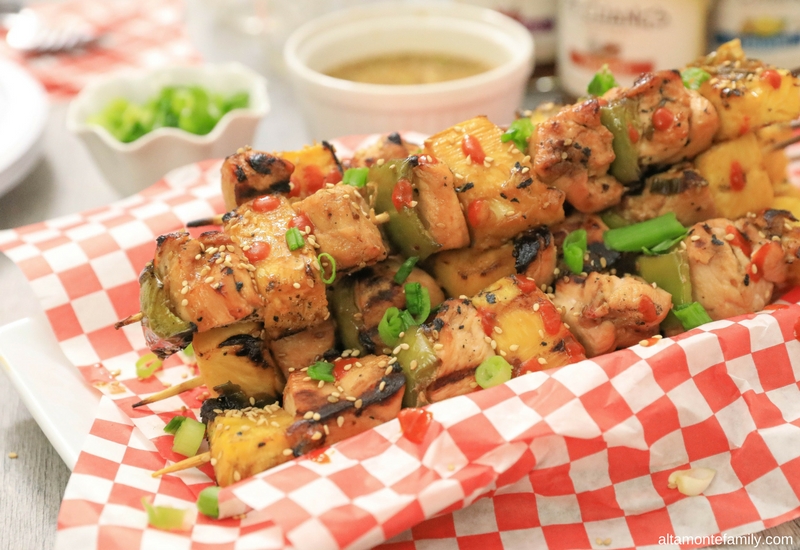Grilled Sesame Ginger Chicken Kebabs - Asian Grilling Recipes - Summer