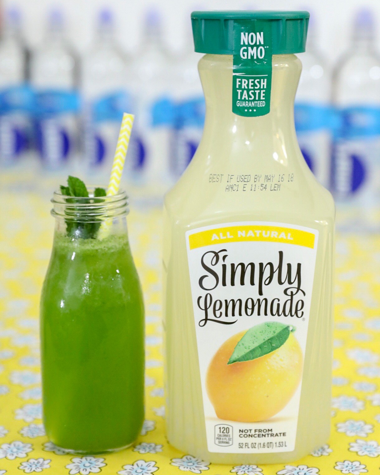 Basil Mint Lemonade Green Smoothie Recipe