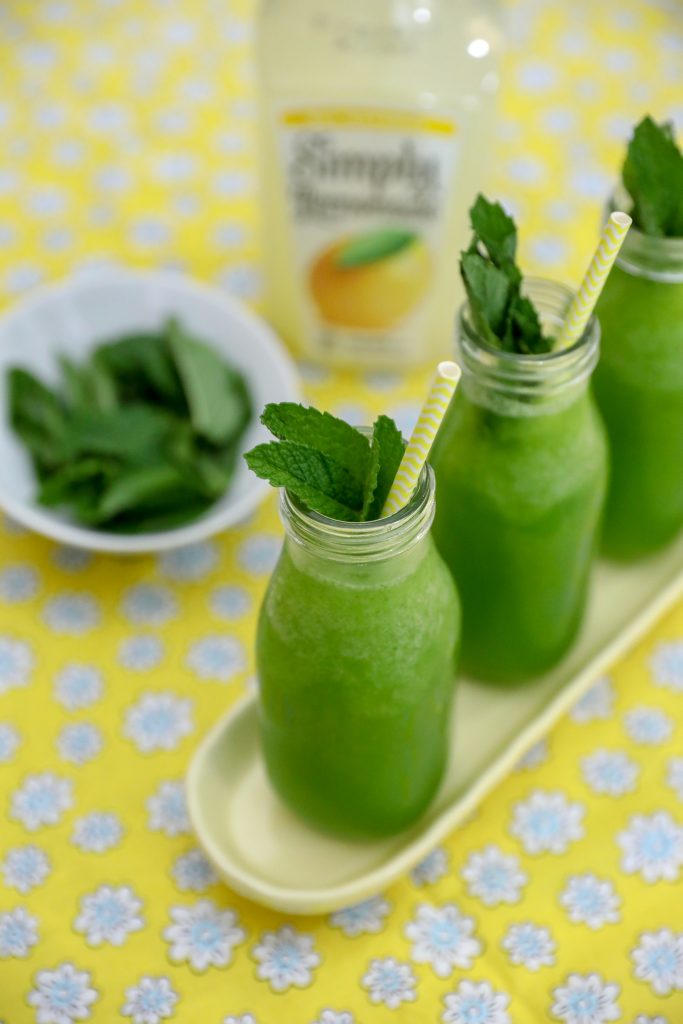 Basil Mint Lemonade Spring Time Drink Recipe Green Drinks