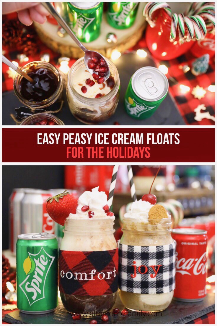 Classic Ice Cream Float Recipes For the Holidays - Christmas Coke Float Recipe